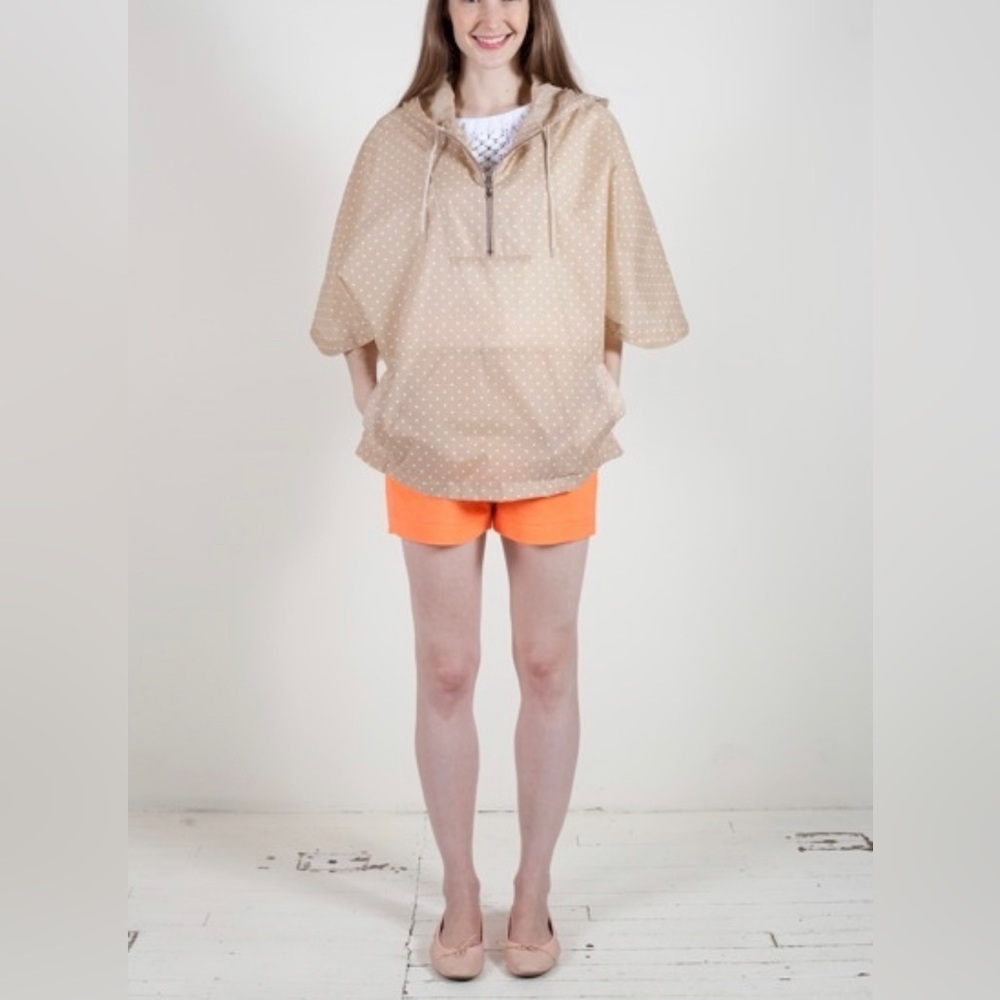 Thomas Sires - Windbreaker/ rain poncho Polka Dot Hooded Windbreaker Size XS